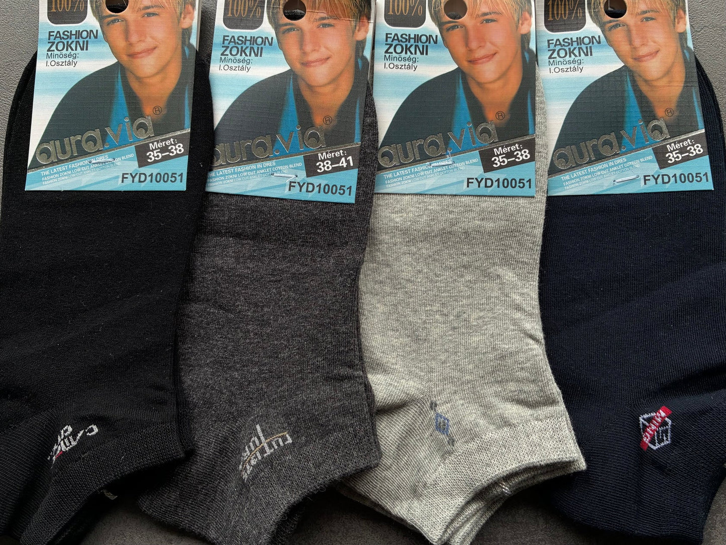 Ökklasokkar unglinga st 35-41