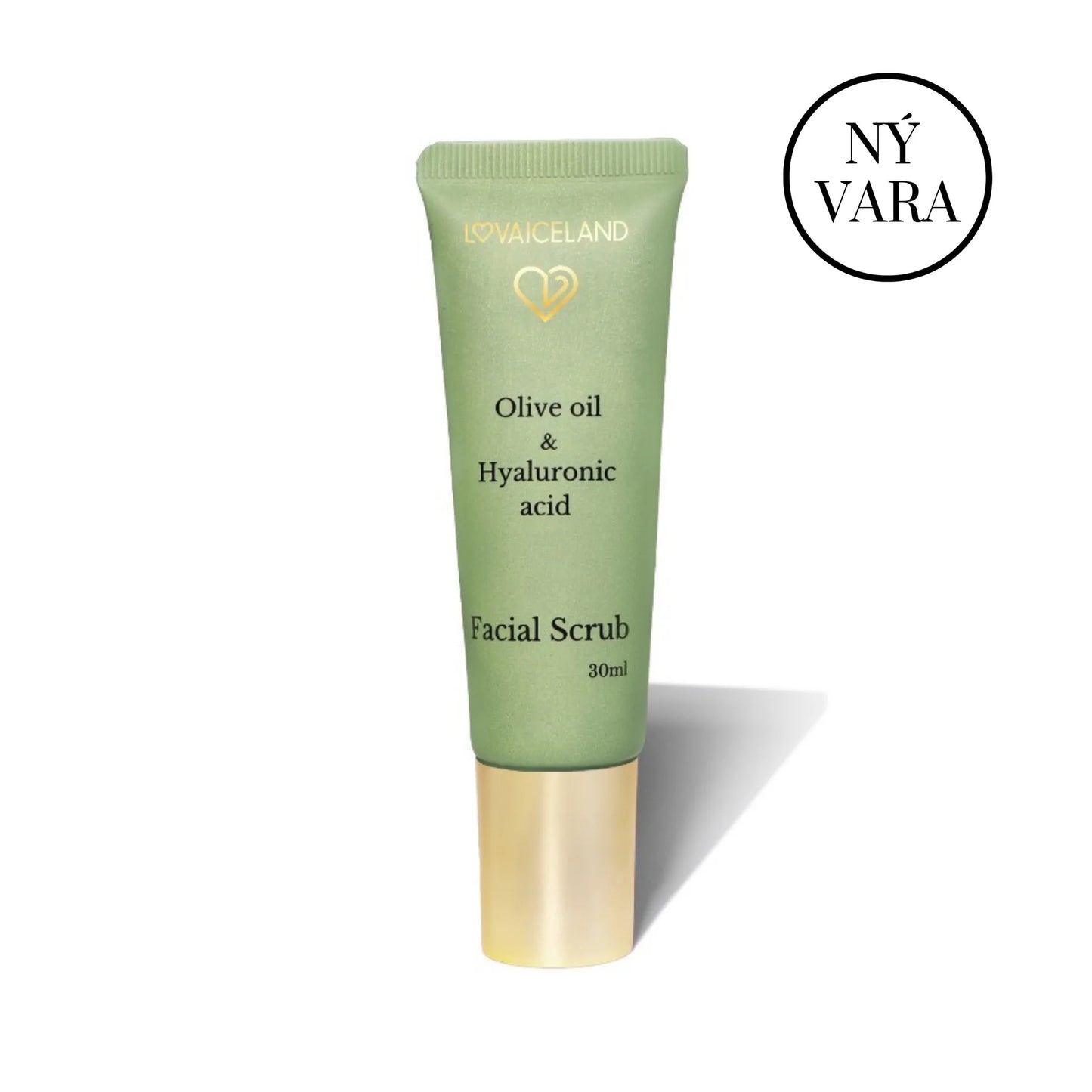 Ólífuolíu & Hýalúrónsýru Andlitsskrúbbur (30ml)