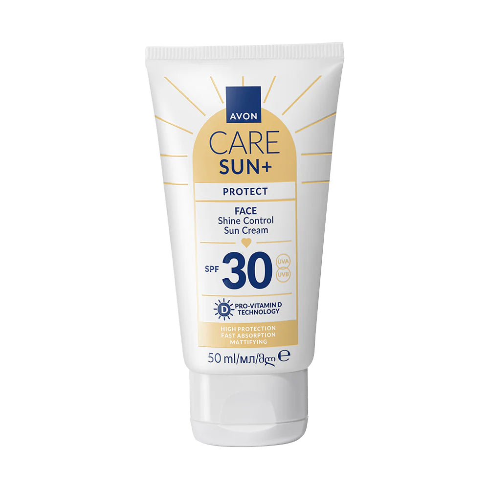 Avon Care Sun+ Shine Control sólarvörn fyrir andlit SPF 30 – 50 ml