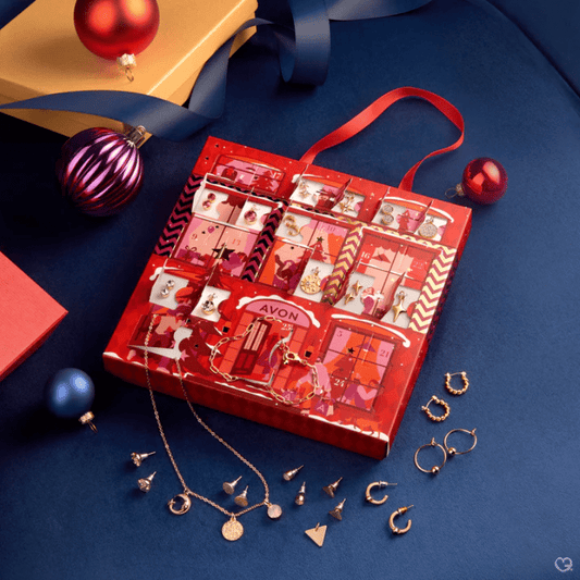 Avon Jewellery aðventudagatal 2025 Eyrnalokkar, Hálsmen